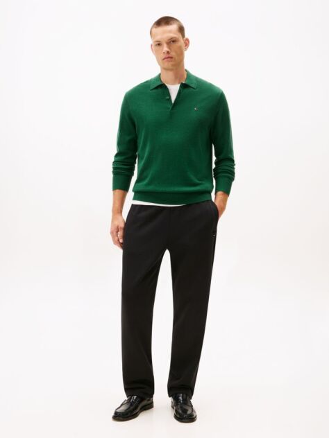 Black Global Stripe Sweatpants  Men