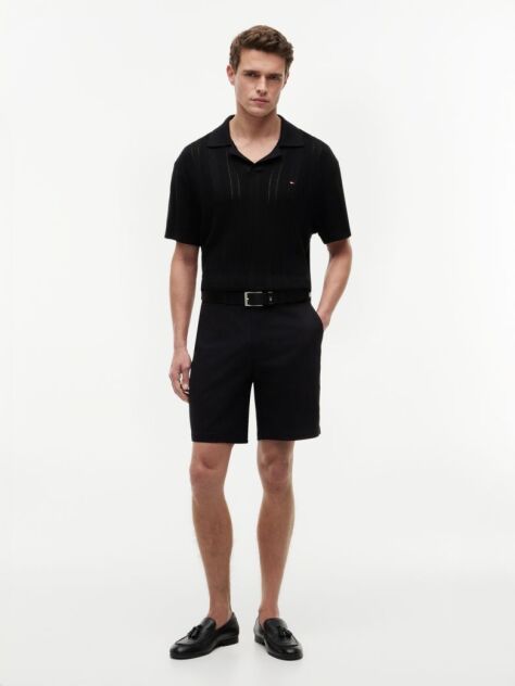Black Dover Twill Chino Bermuda Shorts  Men
