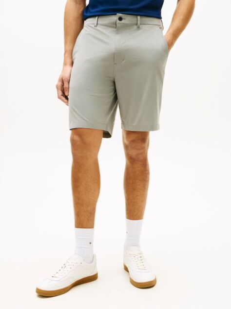 Γκρι Dover Chino Βερμούδα Με Κεντητό Σημαιάκι  Άνδρες