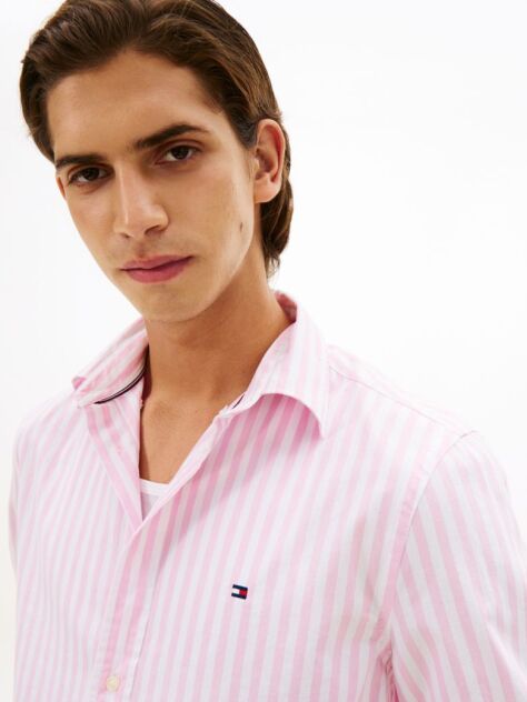 Multi TH Flex Regular Fit Stripe Poplin Shirt  Men