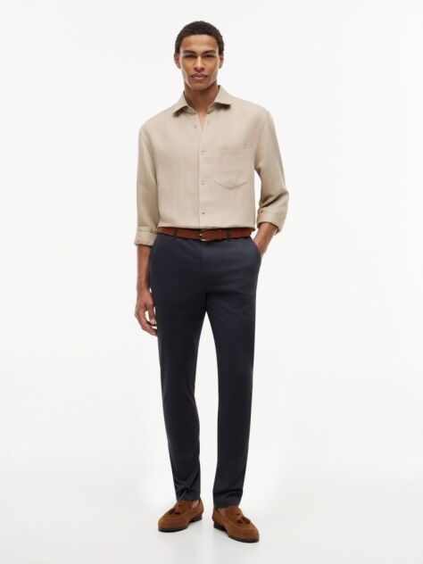 Μπλε Bleecker Slim Παντελόνι Chino  Άνδρες