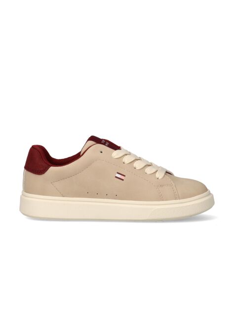 Multi Contrast Heel Lace Up Sneakers  Girls