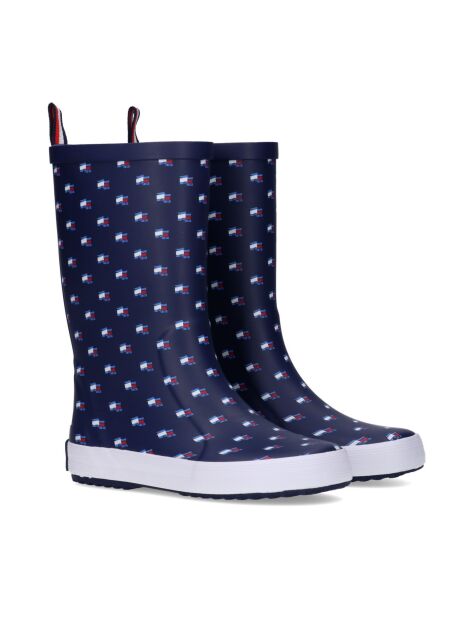 Blue Flag Rain Boots  Kids Unisex