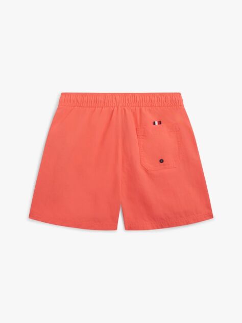 Orange Original Logo Embroidery Mid Length Swim Shorts  Boys