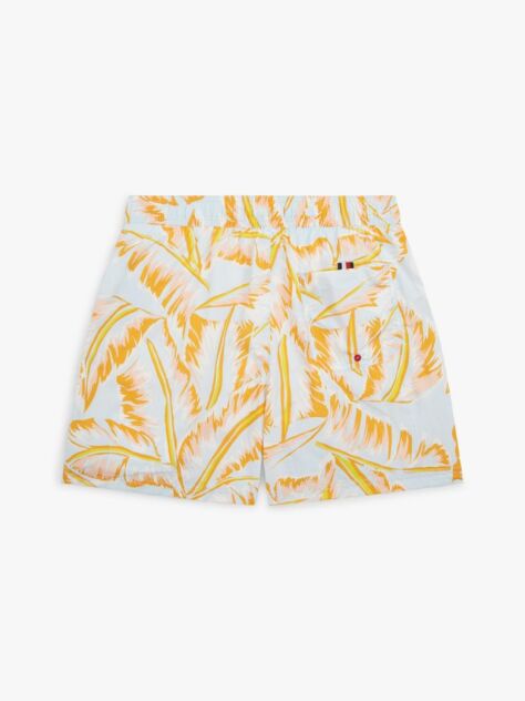 Multi Logo Print Mid Length Swim Shorts  Boys