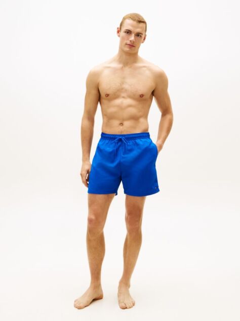Blue Essential Mid Length Swim Shorts  Men