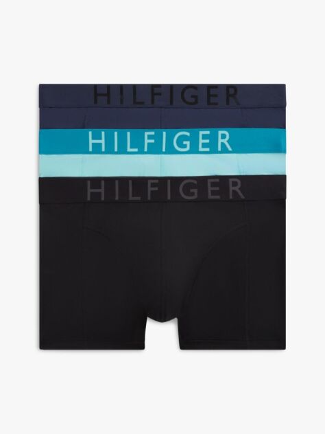 Multi 3-Pack Logo Waistband Cooling Microfibre Trunks  Men