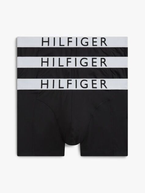Multi 3-Pack Microfibre Logo Waistband Trunks  Men