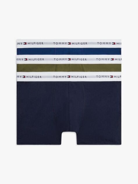 Multi 3-Pack Signature Repeat Logo Waistband Trunks  Men