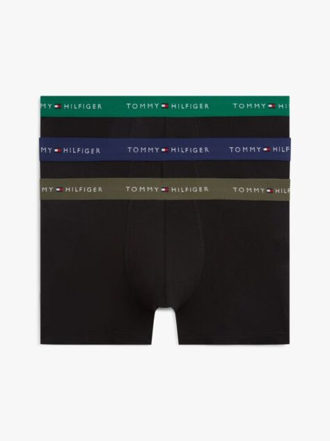 Multi 3-Pack Signature Repeat Logo Waistband Trunks  Men
