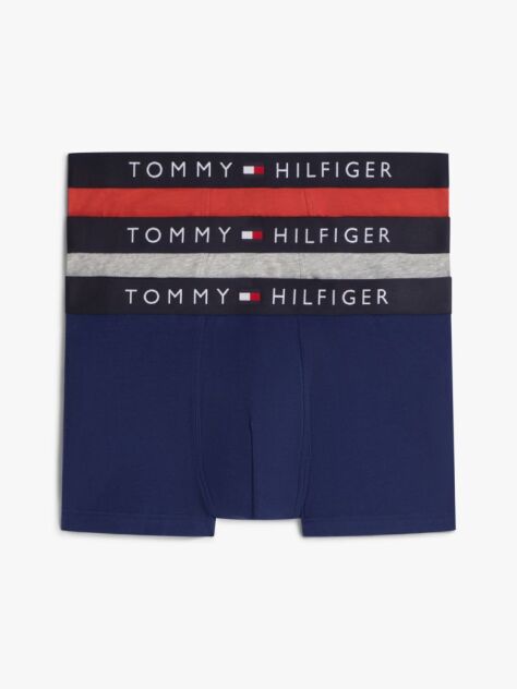 Multi 3-Pack TH Original Logo Waistband Trunks  Men