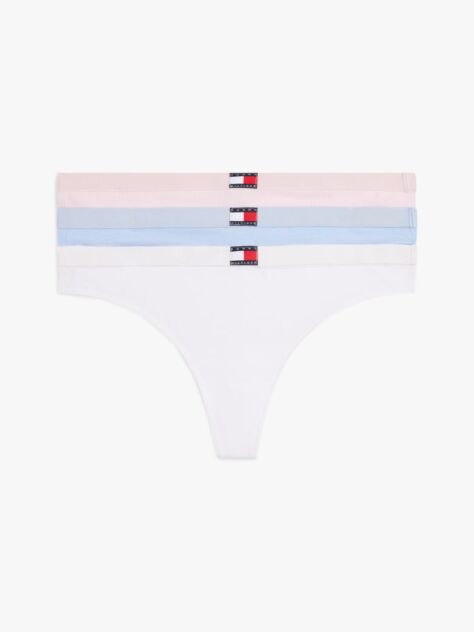 Multi 3-Pack Heritage Flag Logo Thongs  Women