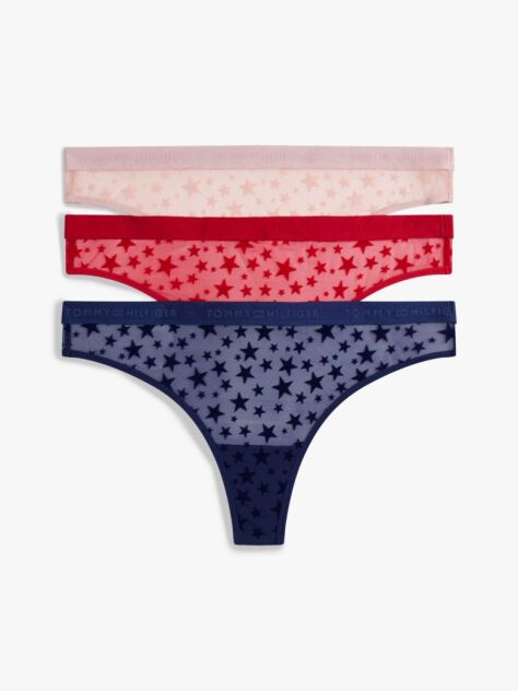 Multi 3-Pack Essential Mesh Thongs Gift Box  Women