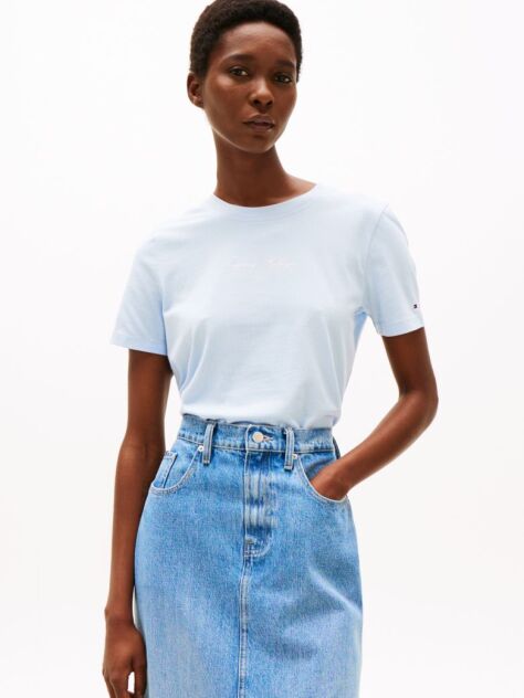 Blue Logo Crew Neck T-Shirt  Women