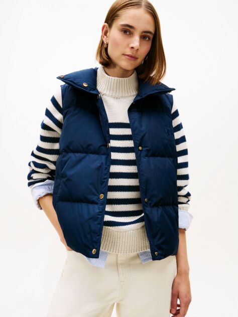 Blue Crest Midways Down Regular Vest  Women