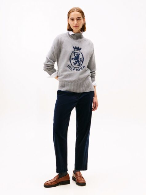 Blue Corduroy Slim Straight Pant  Women