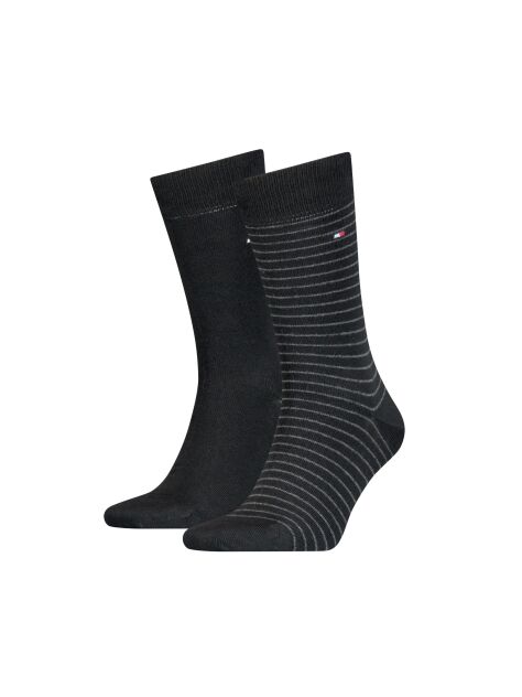 Black 2-Pack Stripe Socks  Men