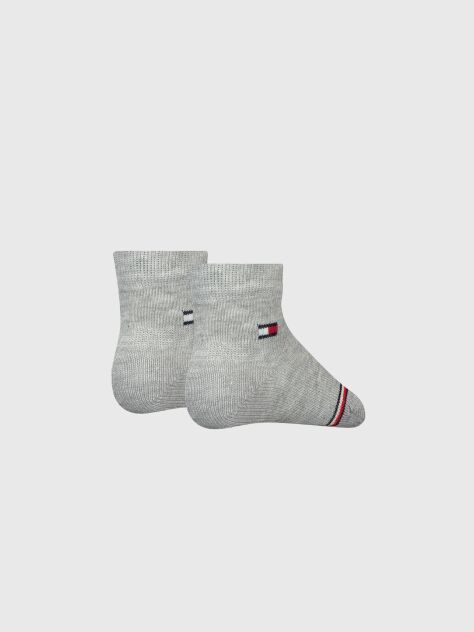 Grey Tommy Hilfiger Baby Classic Socks 2 Pack  Newborn