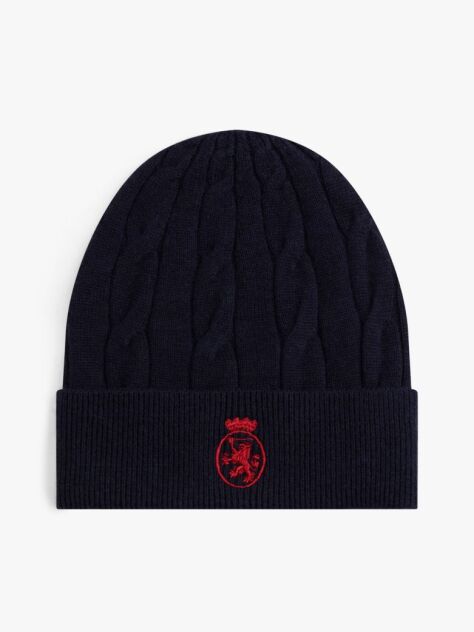 Blue TH Crest Knit Beanie  Kids Unisex