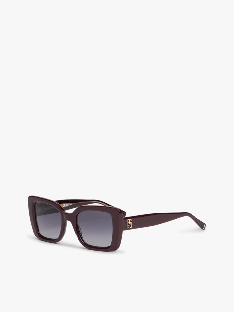 Red TH Monogram Polarised Cat Eye Sunglasses  Women
