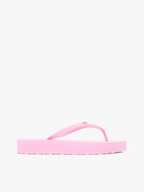Pink Repeat Logo Platform Flip-Flops  Women