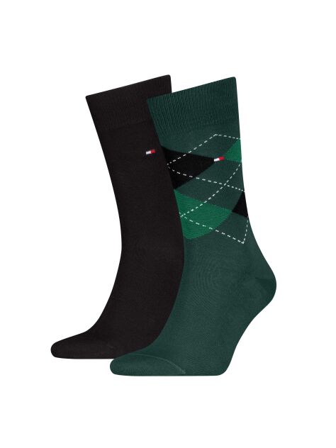 Multi 2-Pack Check Socks  Men