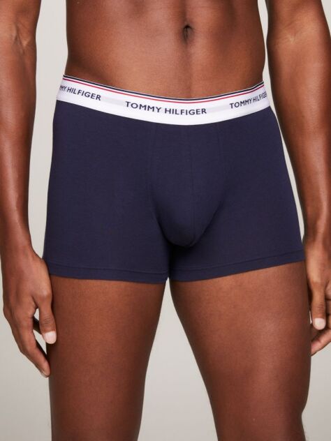 Blue 3-Pack Stretch Cotton Trunks  Men