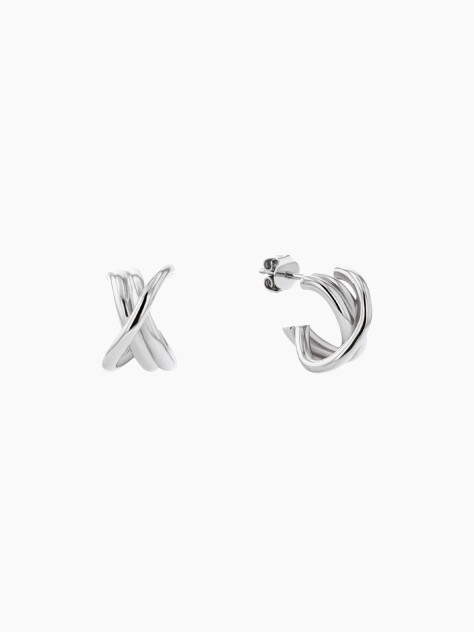 Silver Nautical Knot Earrings  Women