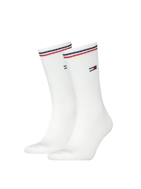 Άσπρο 2 Ζευγάρια Signature Ribbed Κάλτσες  Unisex