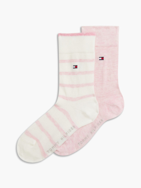 Pink Tommy Hilfiger Κάλτσες Με Breton Ριγέ Σχέδιο 2 Ζεύγη  Kids Unisex