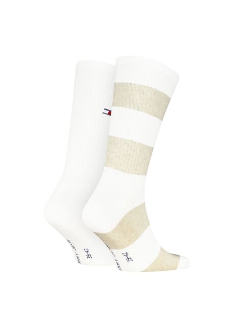 Multi Tommy Jeans Unisex Crew Socks 2 Pack  Unisex