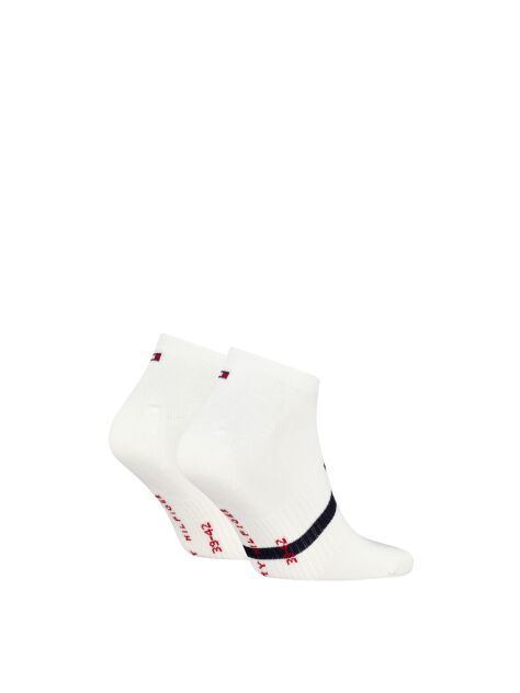 White Tommy Hilfiger Men's Sneaker Socks 2 Pack  Men