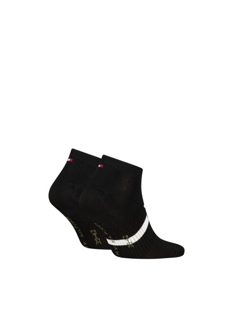 Black Tommy Hilfiger Men's Sneaker Socks 2 Pack  Men