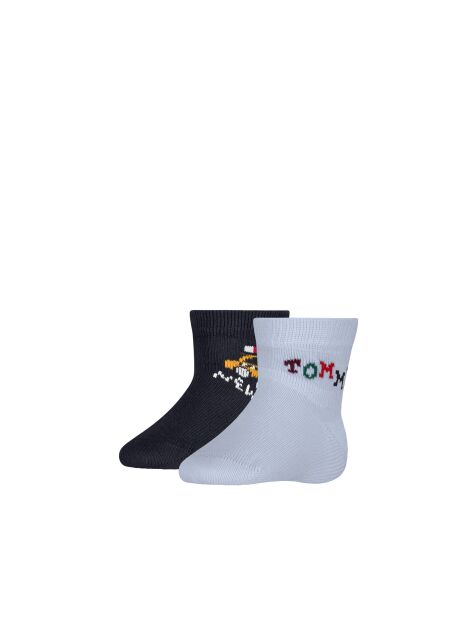 Blue Tommy Hilfiger Babies' Classic Socks 2 Pack  Newborn