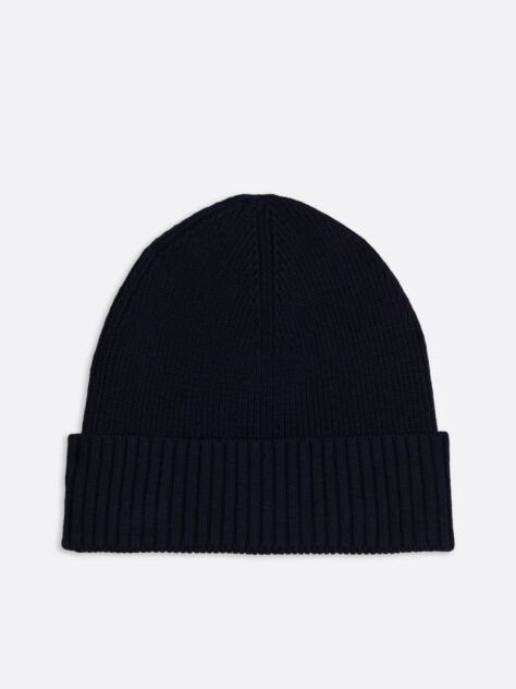 Blue Hilfiger Flag Beanie With Cashmere  Men