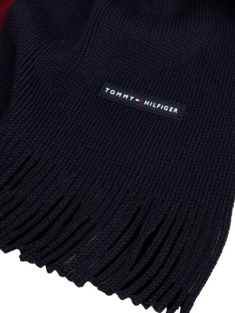 Blue Modern Heritage Signature Wool Blend Scarf  Men