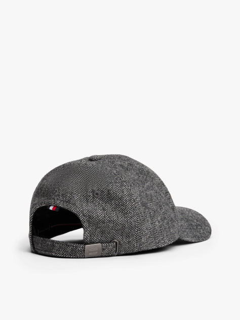 Grey TH Flag Herringbone Six Panel Cap  Men