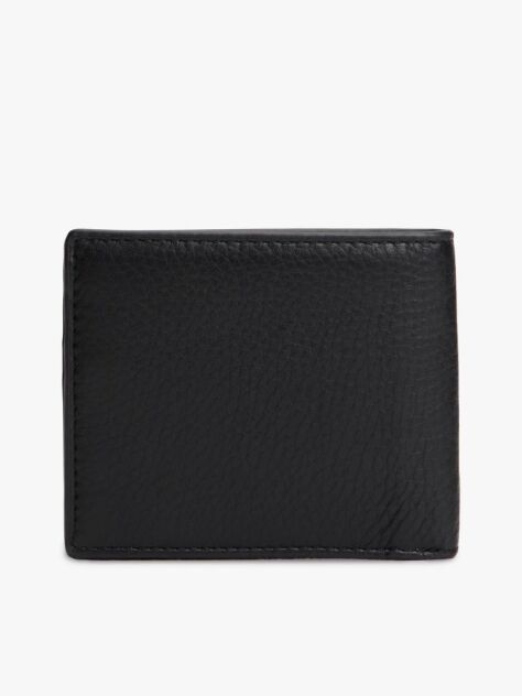 Black Casual Leather Bifold Credit Card Wallet  Men