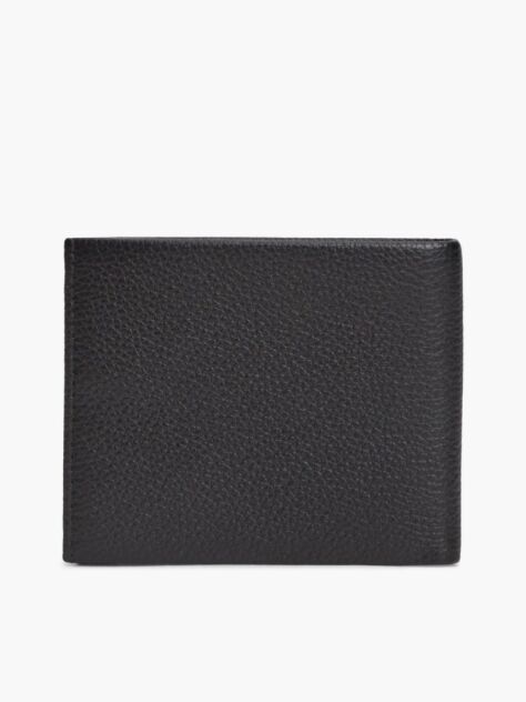Black Corporate Leather Credit Card Bifold Wallet  Men