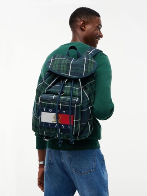 Multi Archive Flag Badge Check Backpack  Men