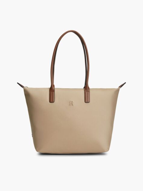 Beige TH Monogram Tote Bag  Women