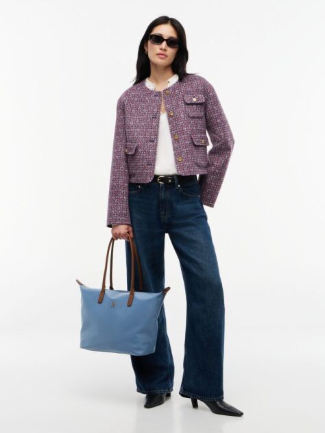 Blue TH Monogram Tote Bag  Women