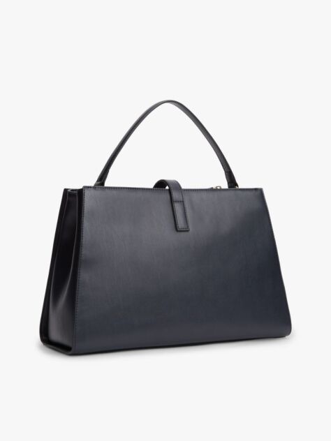 Blue TH Monogram Crossbody Satchel  Women