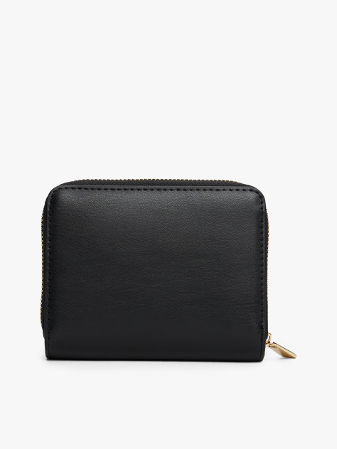Μαύρο TH Monogram Πορτοφόλι Με Κλείσιμο Flap Και Φερμουάρ  Γυναίκες