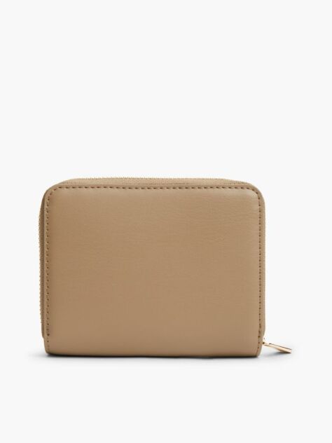 Beige TH Monogram Zip-Around Flap Wallet  Women