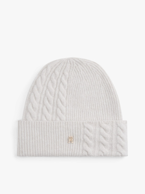 Grey Chic Fluffy Beanie With Wool  Women