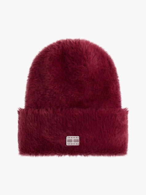 Red Heritage Fluffy Beanie  Women