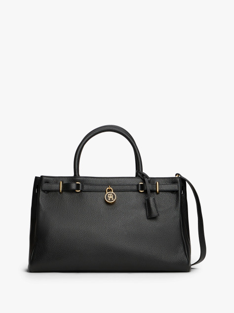 Μαύρο American Icon Tote Δερμάτινη Τσάντα  Γυναίκες