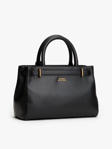 Μαύρο The American Icon Δερμάτινη Χιαστί Τσάντα Mini Tote  Γυναίκες