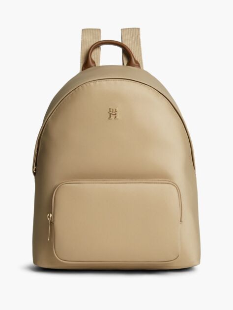 Beige TH Monogram Dome Backpack  Women